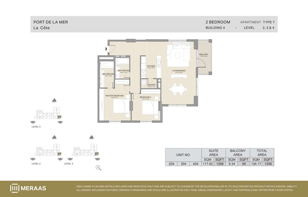 Type 7 - Unit 204,304,404